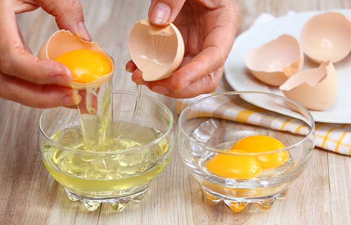 DIY face mask using egg 